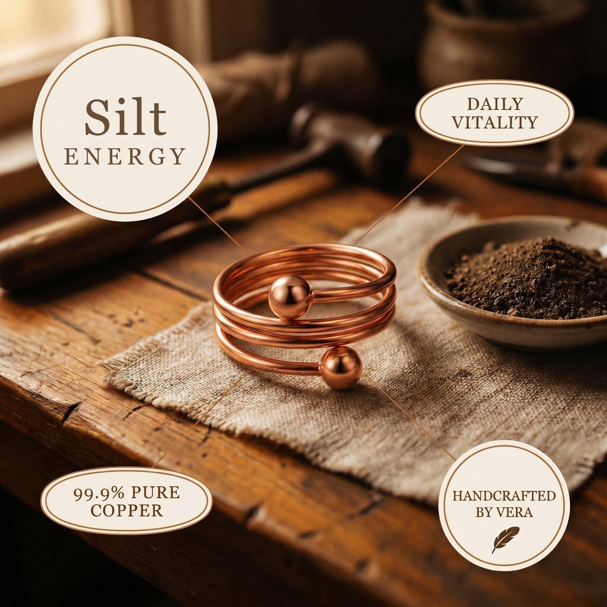 Mara's Silt Copper Ring