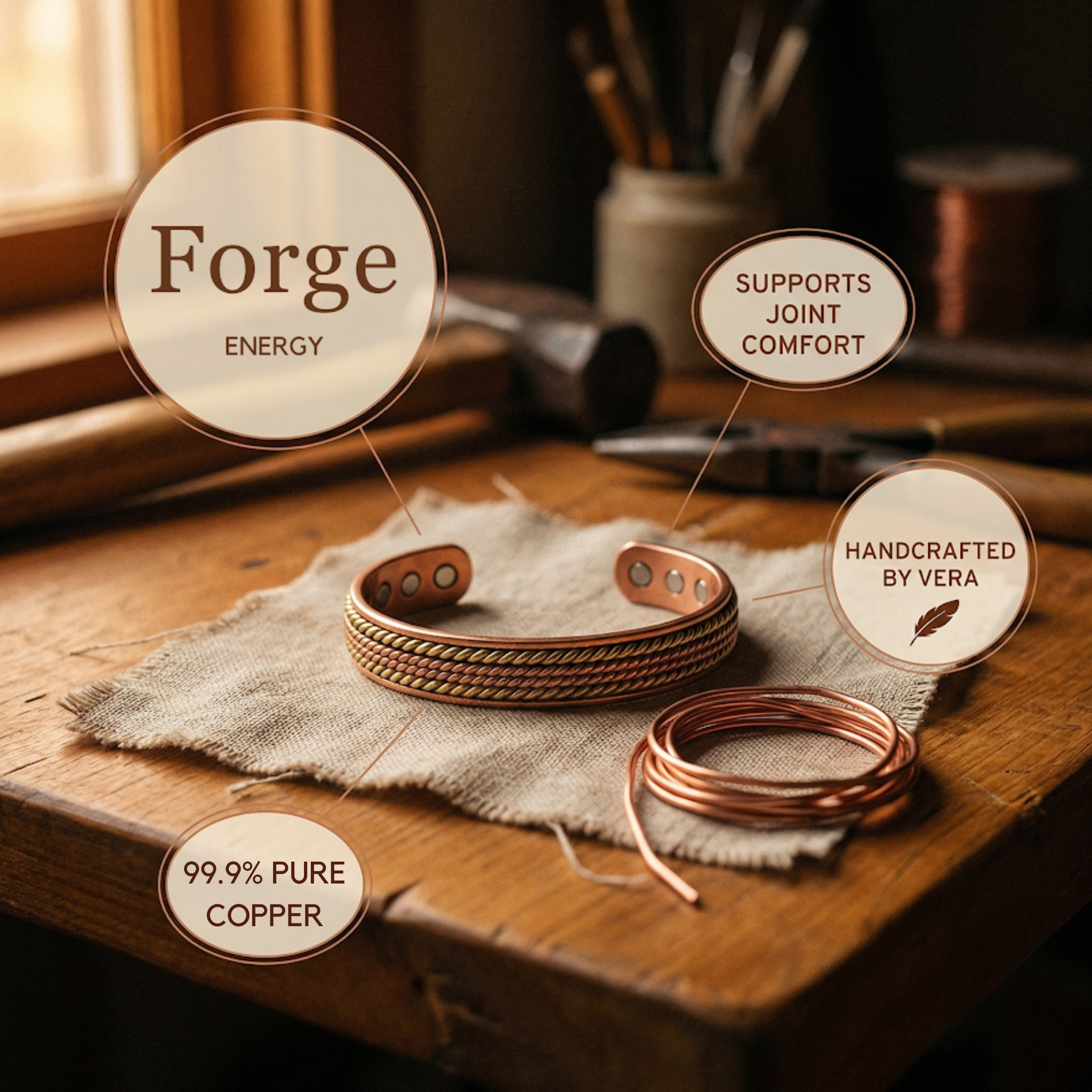 Mara's Forge Copper Bracelet