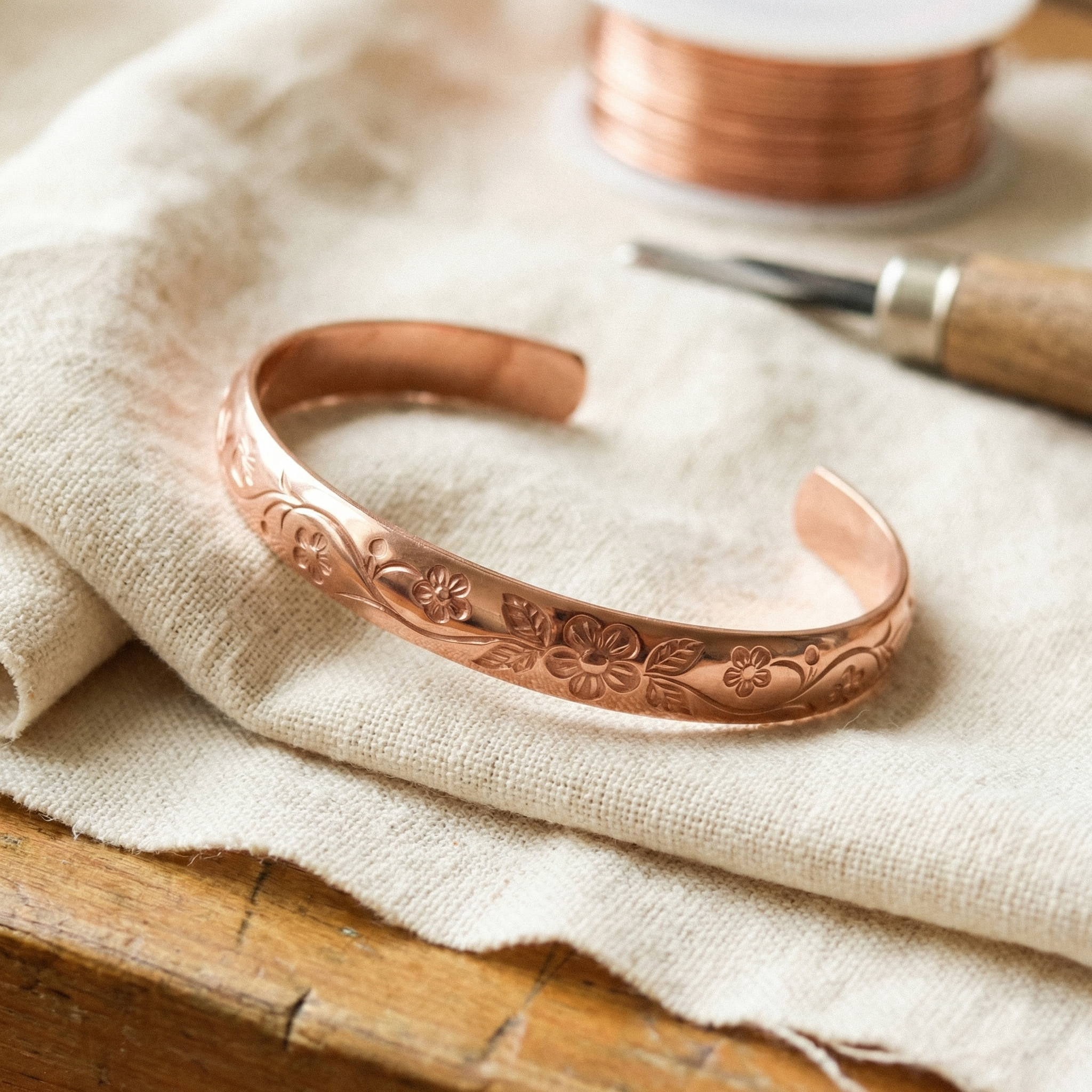 Mara's Bloom Copper Bracelet