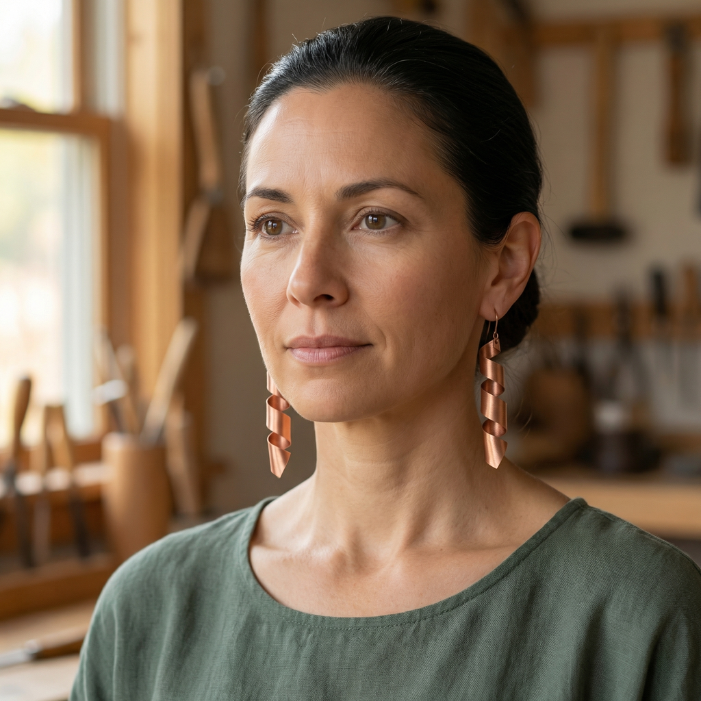 Mara's Dusk Copper Earrings