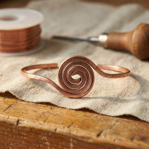 Mara's Coil Copper Anklet
