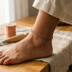 Mara's Reed Copper Anklet
