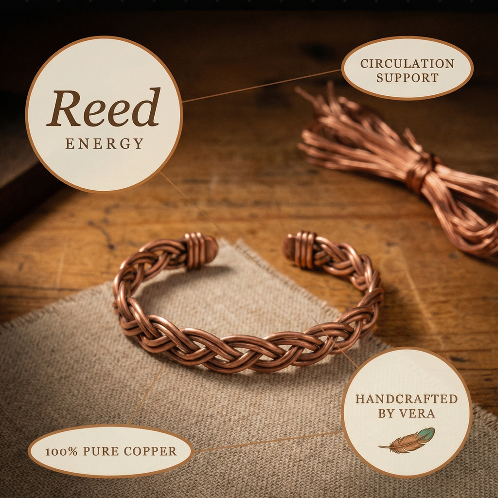 Mara's Reed Copper Anklet