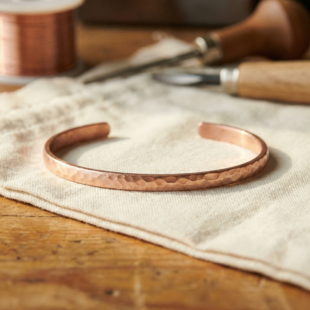 Mara's Sand Copper Anklet