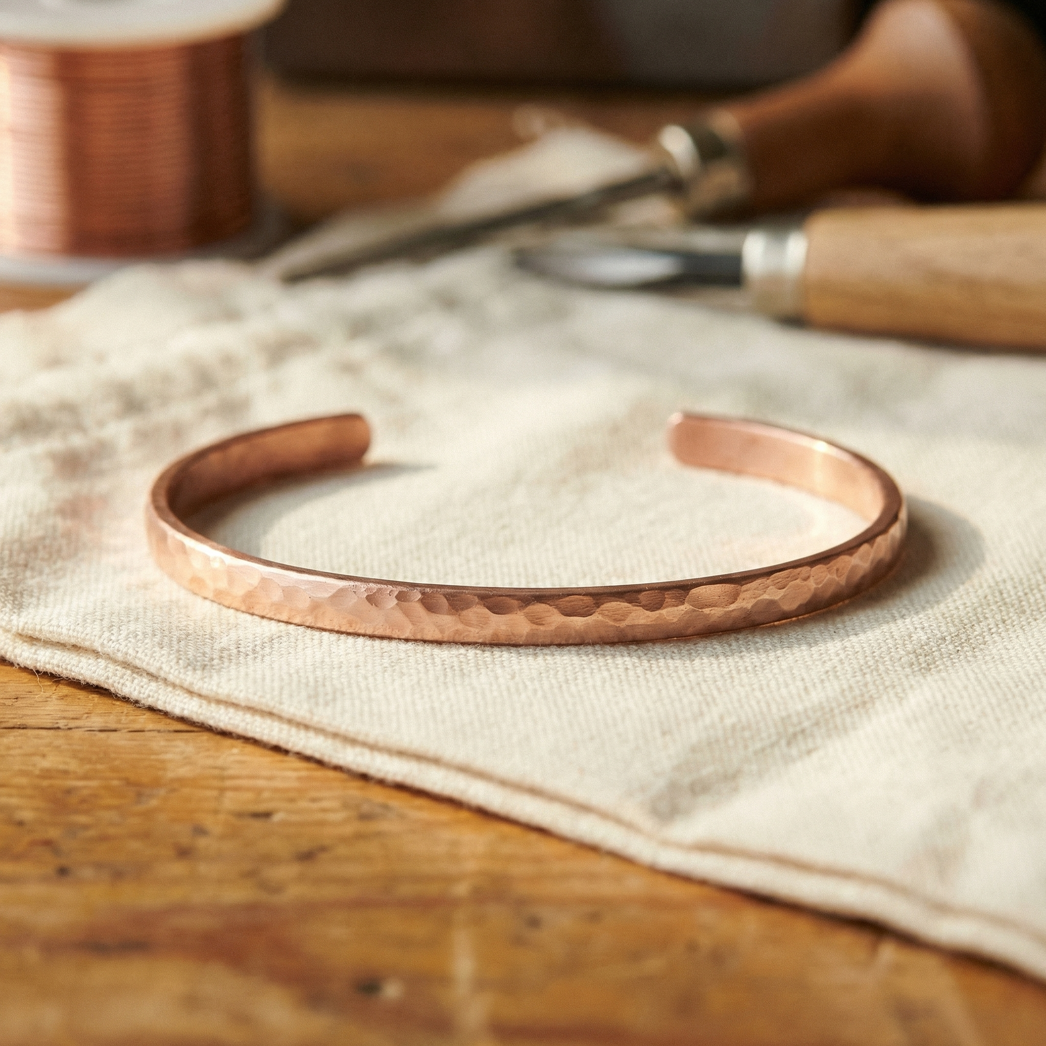 Mara's Sand Copper Anklet