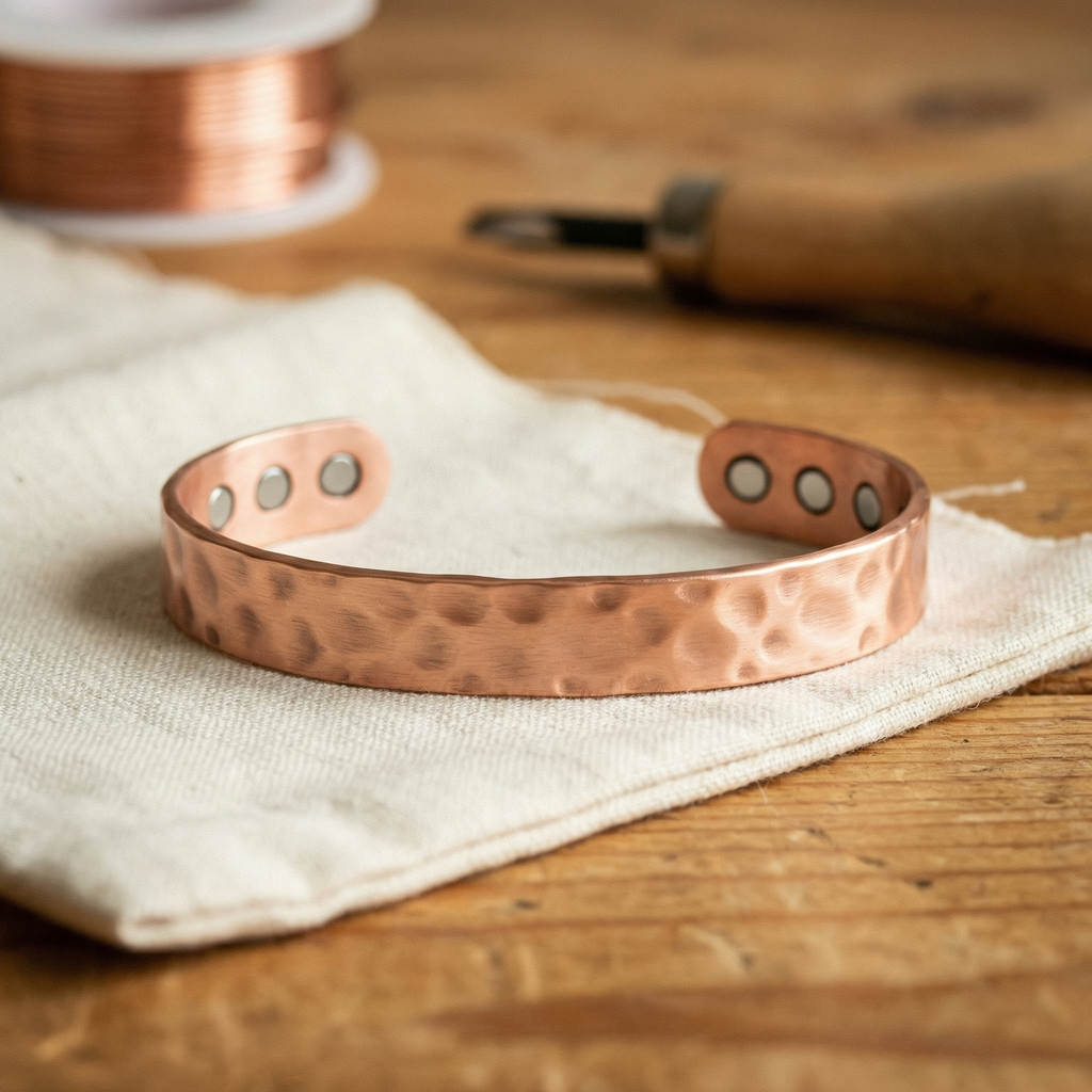 Mara's Lodestone Copper Bracelet