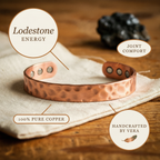 Mara's Lodestone Copper Bracelet