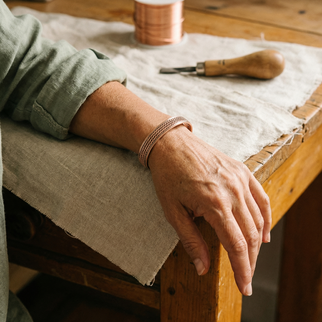 Mara's Wave Copper Bracelet
