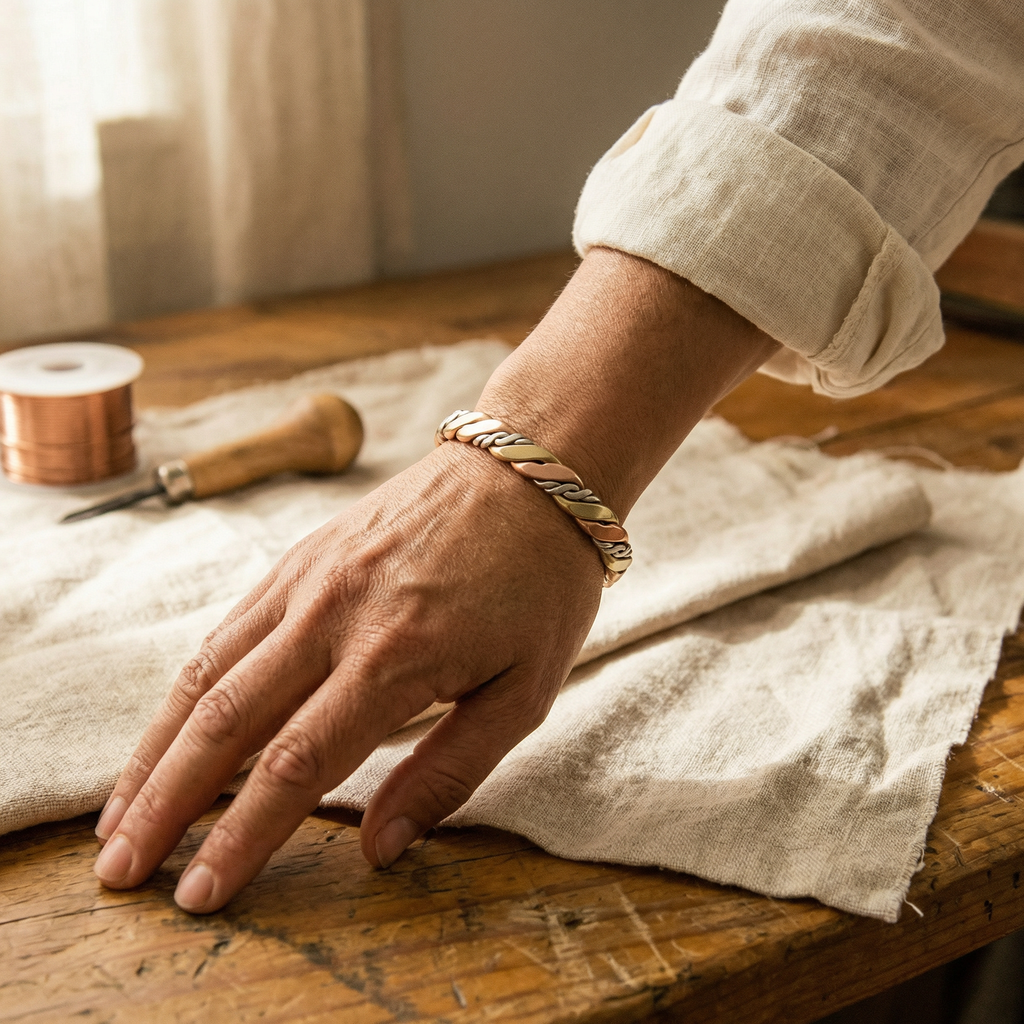 Mara's Stone Copper Bracelet