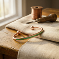 Mara's Jade Copper Bracelet