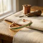 Mara's Jade Copper Bracelet