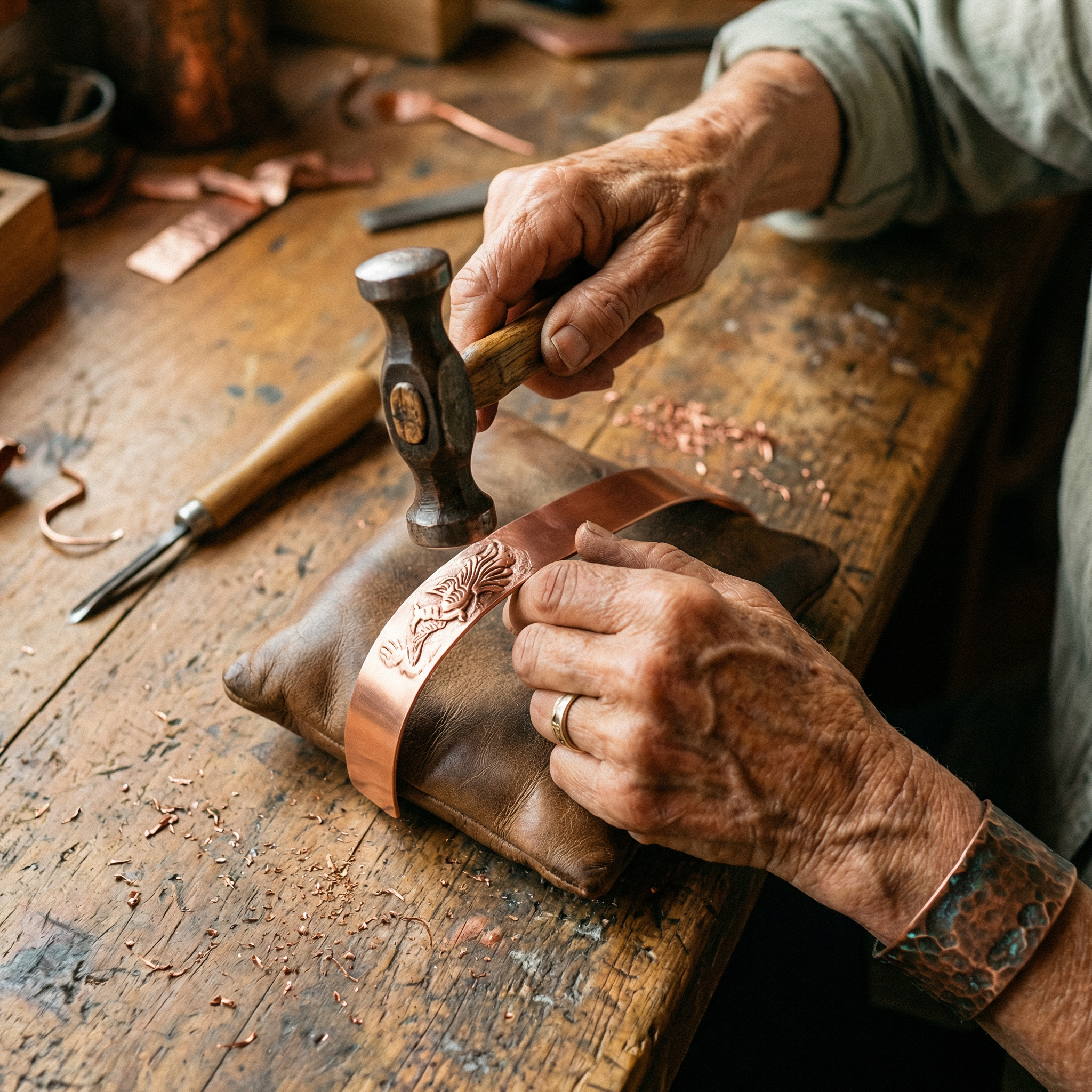 Mara's Loam Copper Bracelet