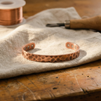 Mara's Furrow Copper Bracelet