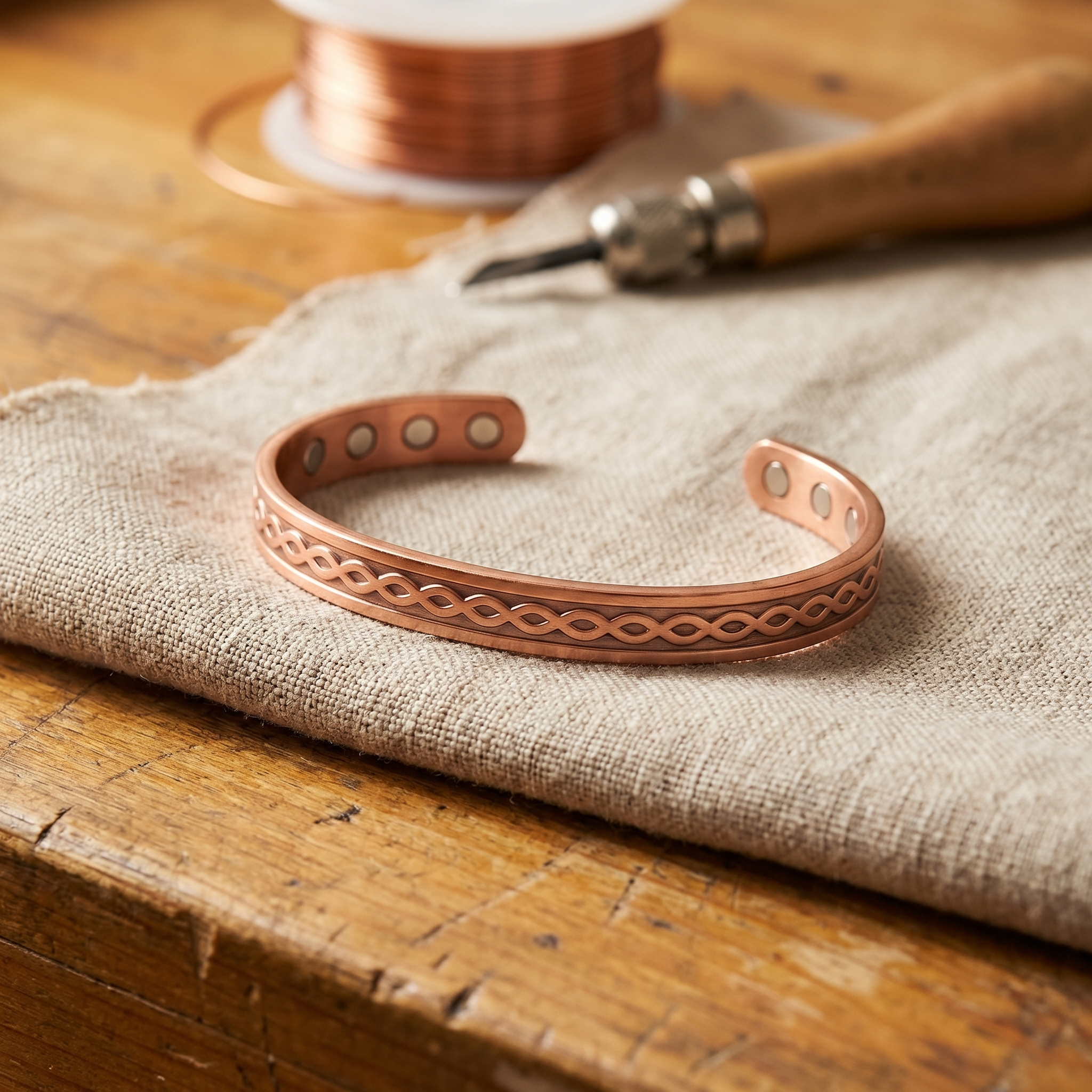 Mara's Current Copper Bracelet
