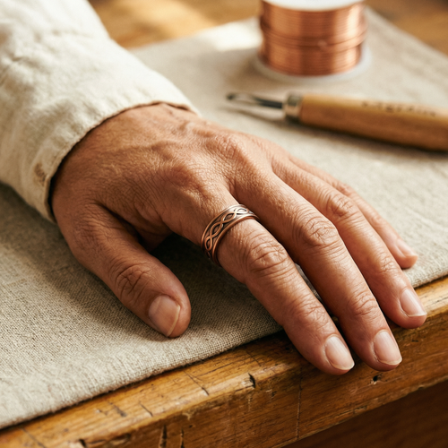 Mara's Char Copper Ring