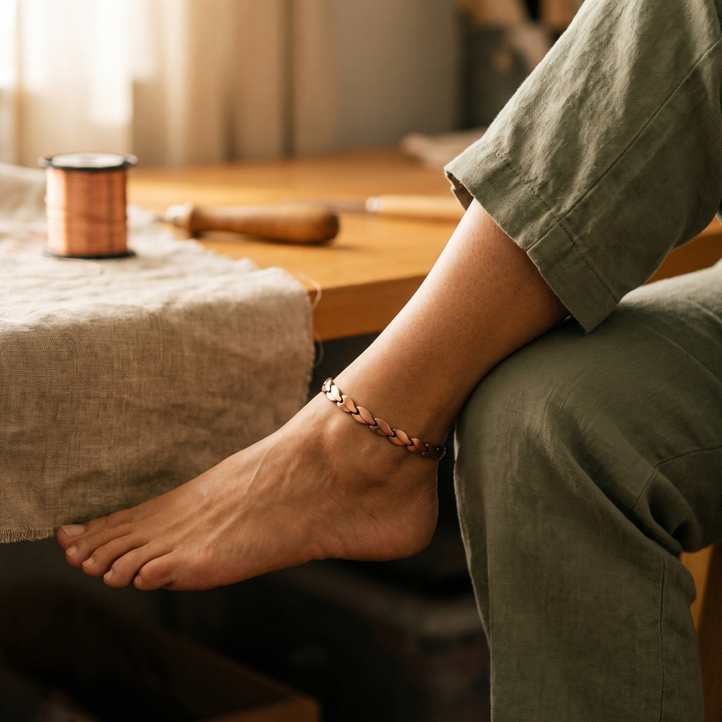 Mara's Marsh Copper Anklet