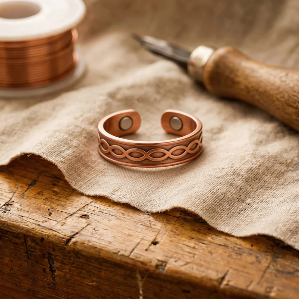 Mara's Char Copper Ring