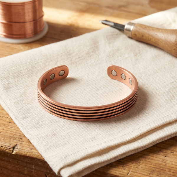 Mara's Sage Copper Bracelet