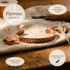 Mara's Furrow Copper Bracelet