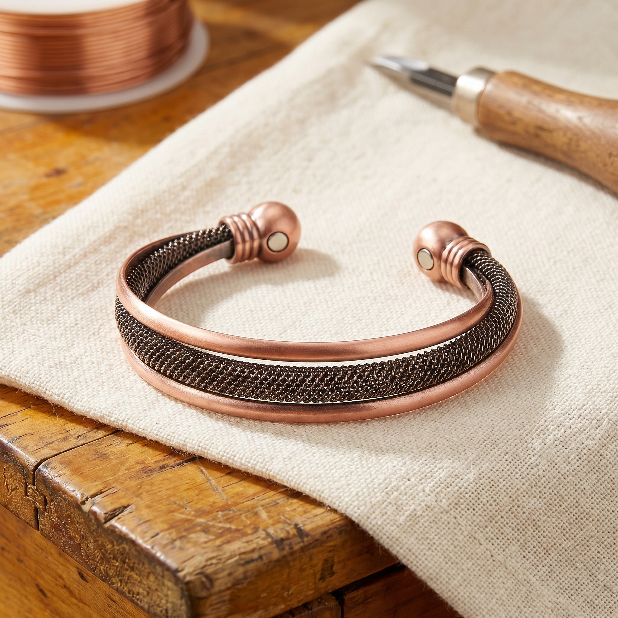 Mara's Cairn Copper Bracelet