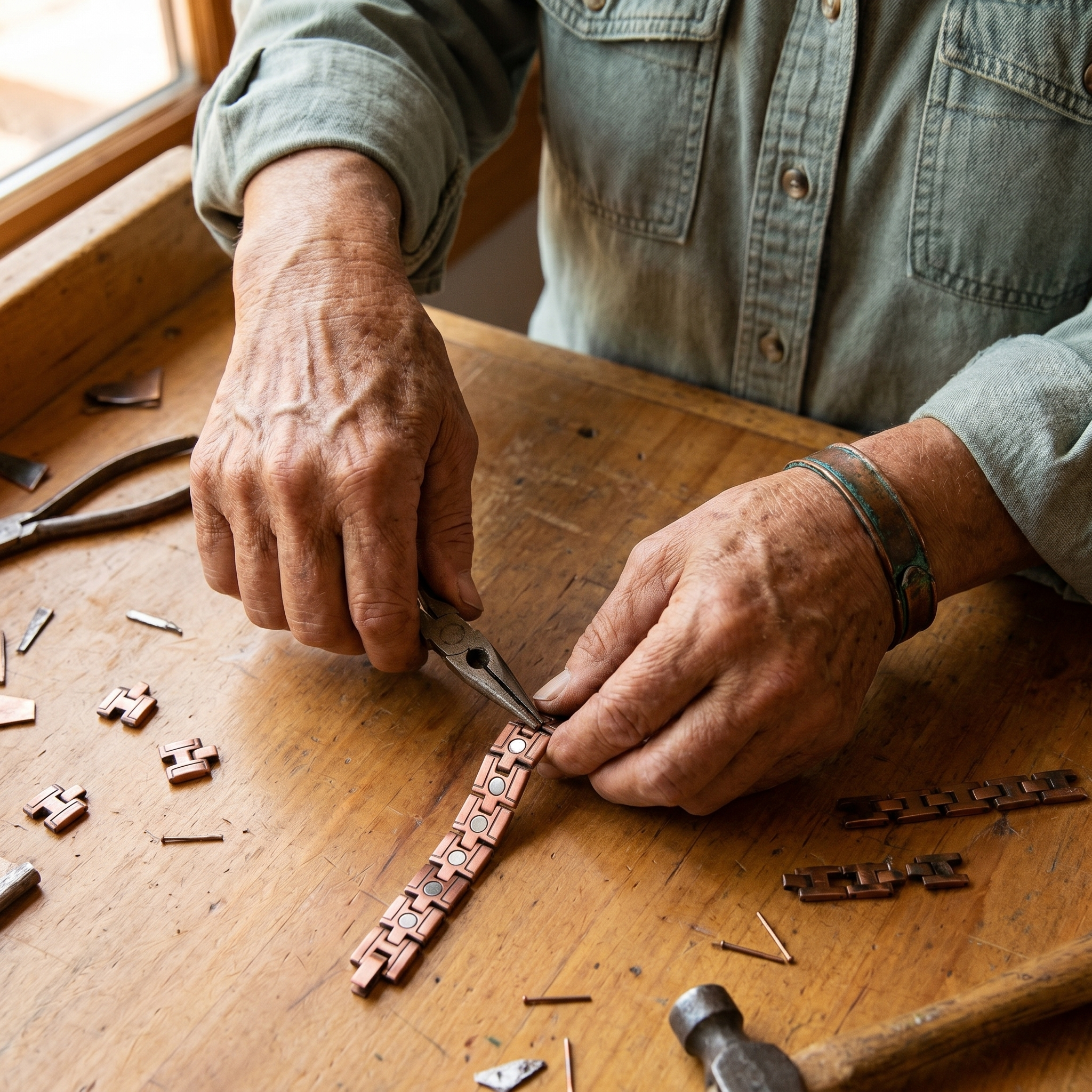 Mara's Gorse Men's Copper Bracelet