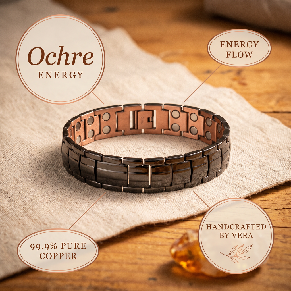 Mara's Ochre Men's  Copper Bracelet