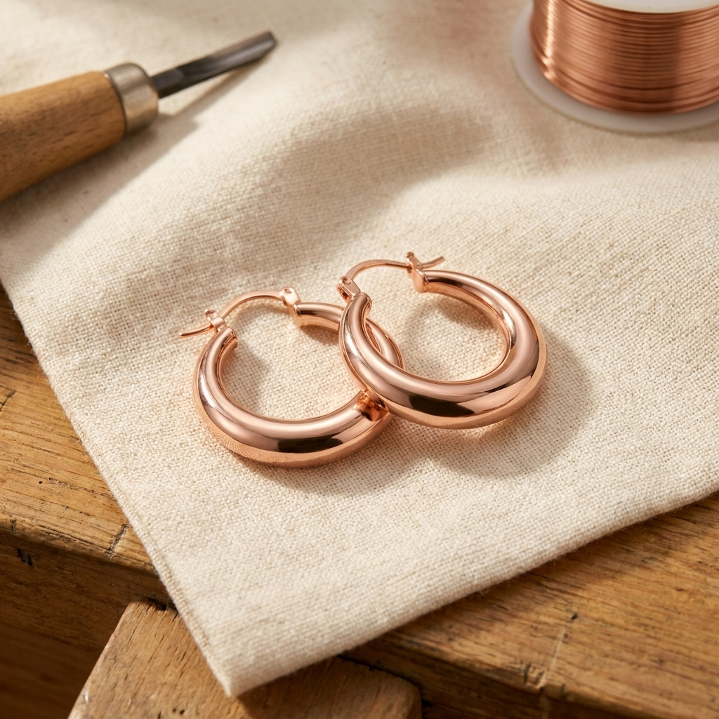 Mara's Marl Copper Earrings