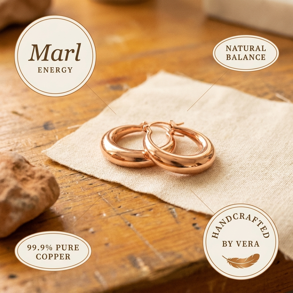 Mara's Marl Copper Earrings